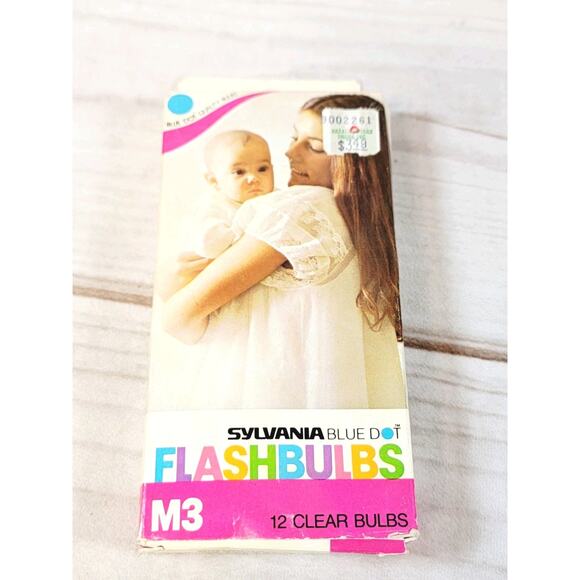 Vintage Sylvania M3 Blue Dot Flashbulbs Unused Pack Of 9 Bulbs - NOS - Picture 4 of 9